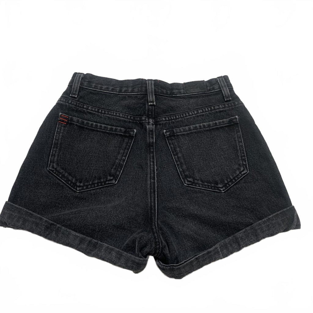 BDG Womens Size 25 Black Mom High-Rise Denim Shorts