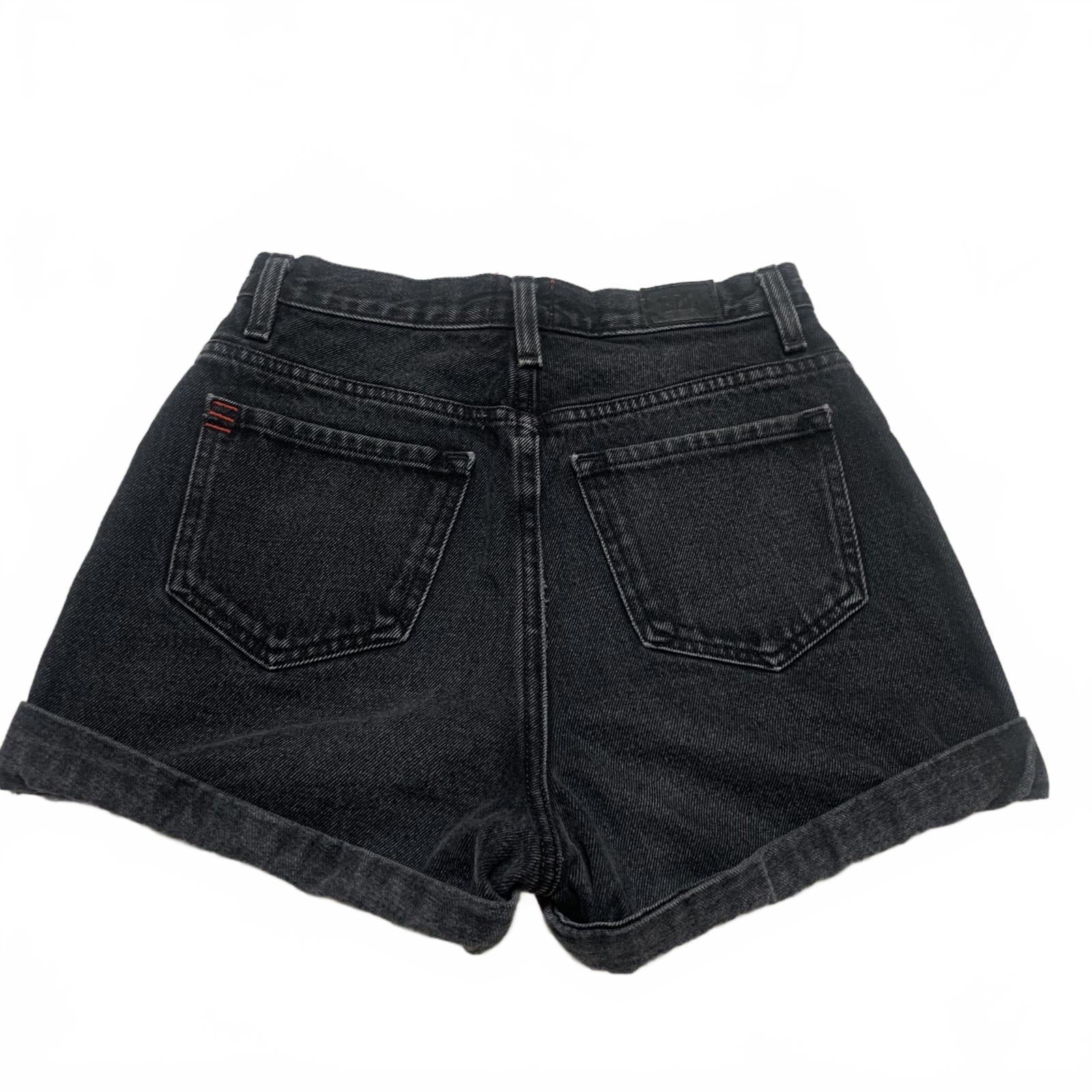BDG Womens Size 25 Black Mom High-Rise Denim Shorts