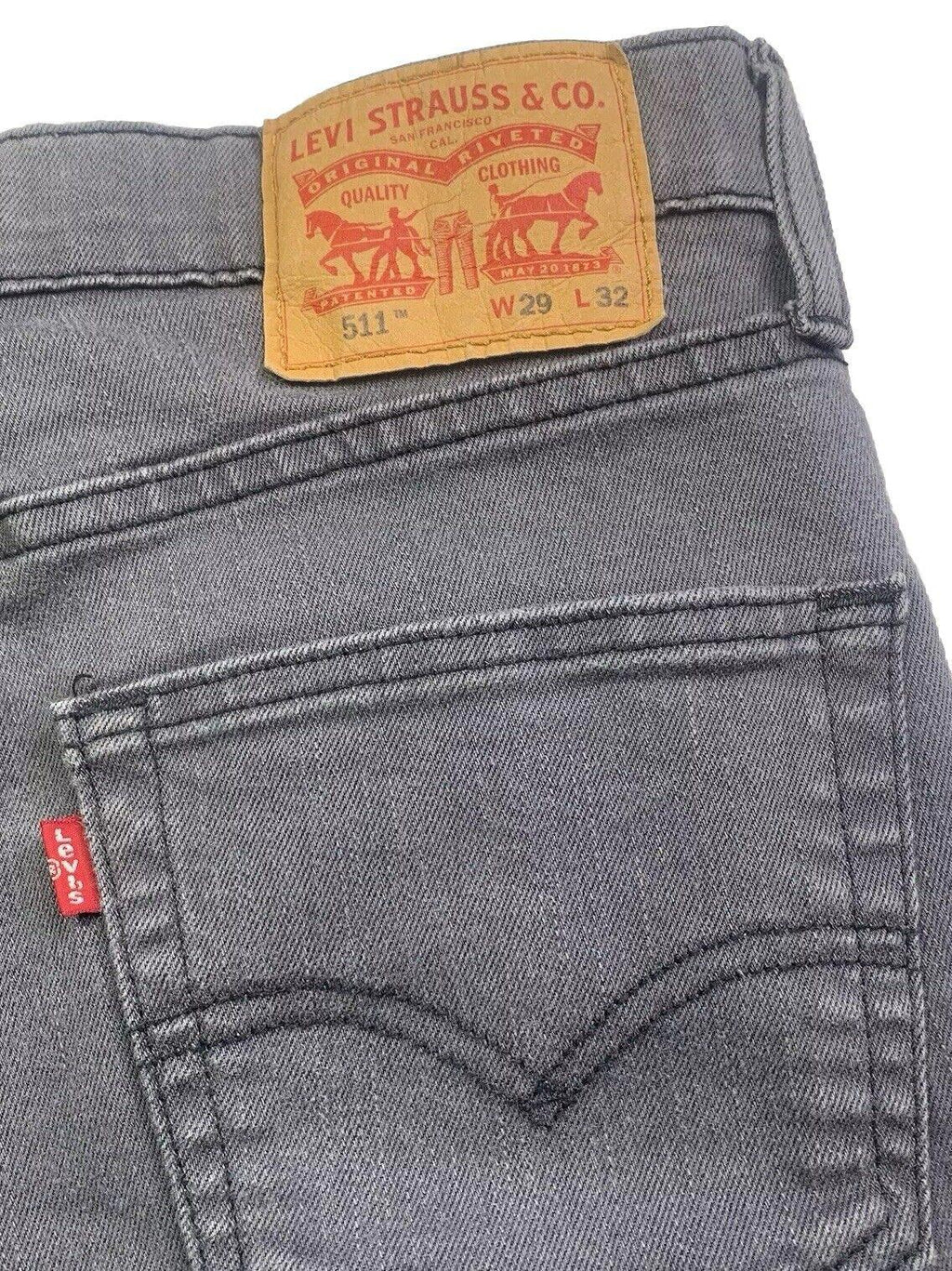 Levi Strauss 511 Men's Size 29x32 Gray 5  Straight Leg Jeans