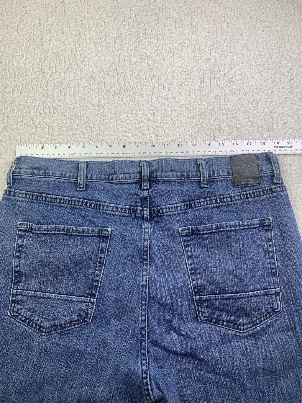 Nautica Jeans Men’s Size W38 32L Relaxed Fit Blue Stretch