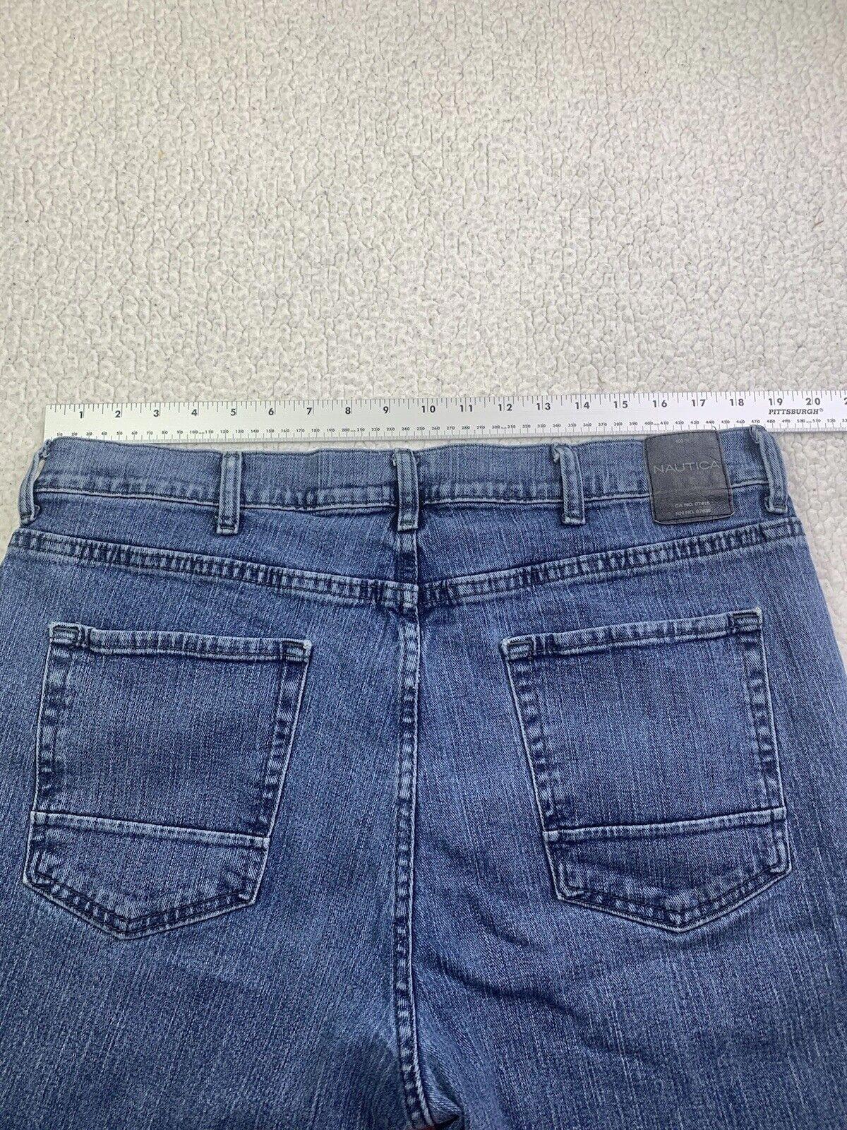 Nautica Jeans Men’s Size W38 32L Relaxed Fit Blue Stretch