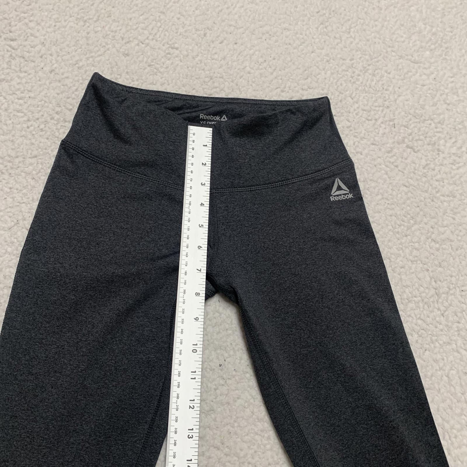 Reebok Women's Size X-Small Gray Black Athletic Leggings