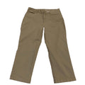 Eddie Bauer Pants Women's Size 12 Khaki Curvy  Crop Chino Straight W33.5x23.5L