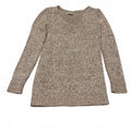 LOFT Women's Size XS Peach Knit Beige Sweater Cozy Fall Layer Long Sleeves