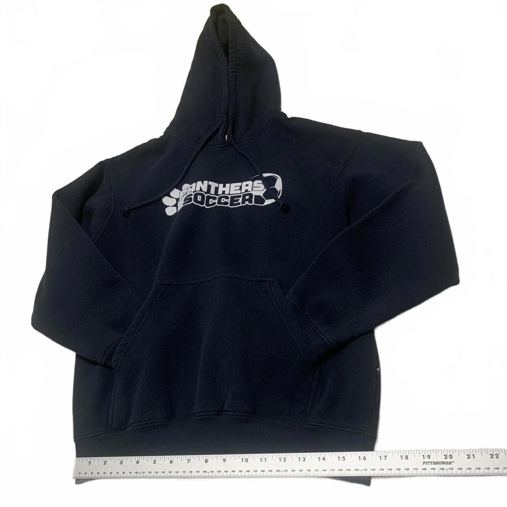 Pennant Panthers Soccer Hoodie Sweatshirt Unisex Size M Black