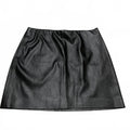 Shinestar Womens Size Medium Black Faux Leather Mini Skirt - Size M