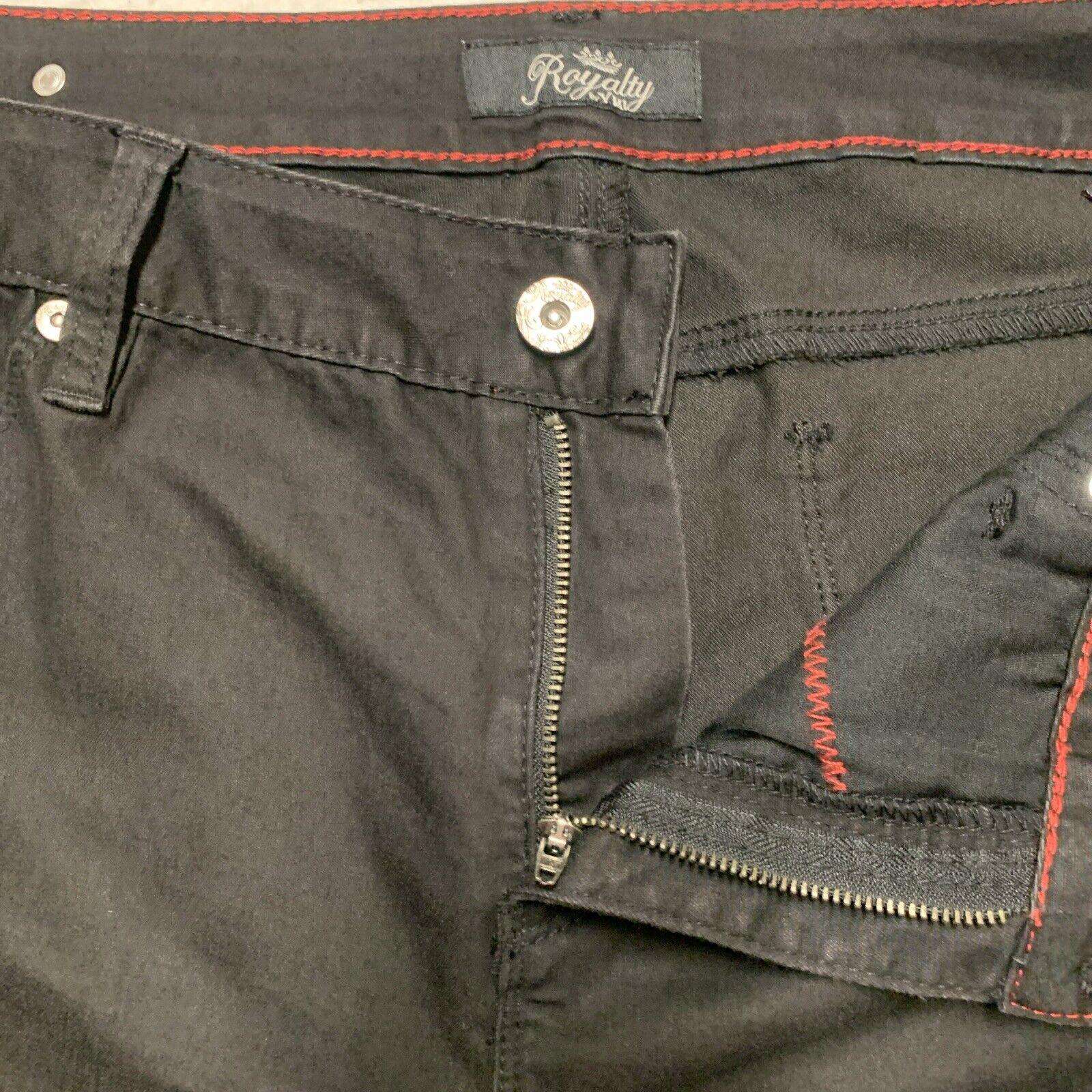 Royalty By YMI Woman Size 16 Cropped Black Jeans Stretch Denim