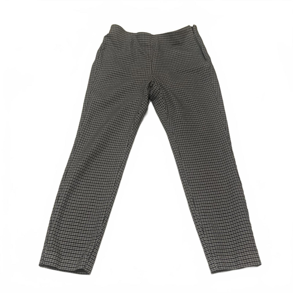 LOFT Women's Dress Pants Size 8 Black White Checkered Pattern Curvy Skinny