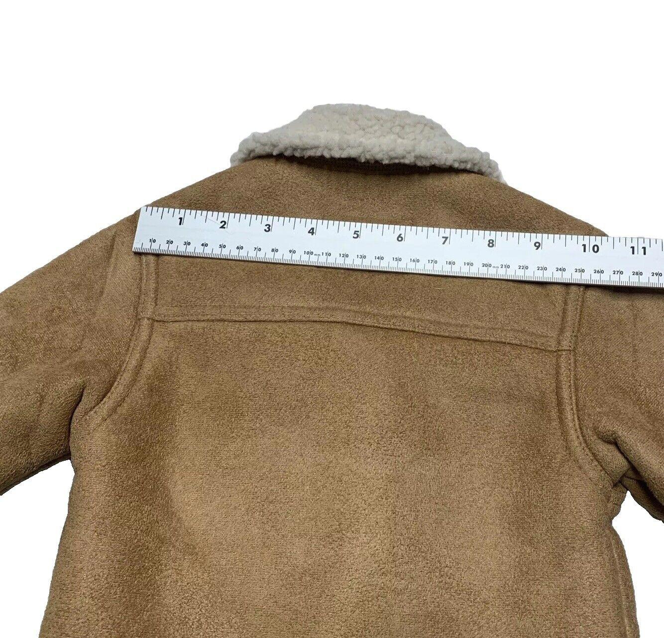 Old Navy Baby Toddler Size 18-24 M Camel Faux Suede Sherpa Coat