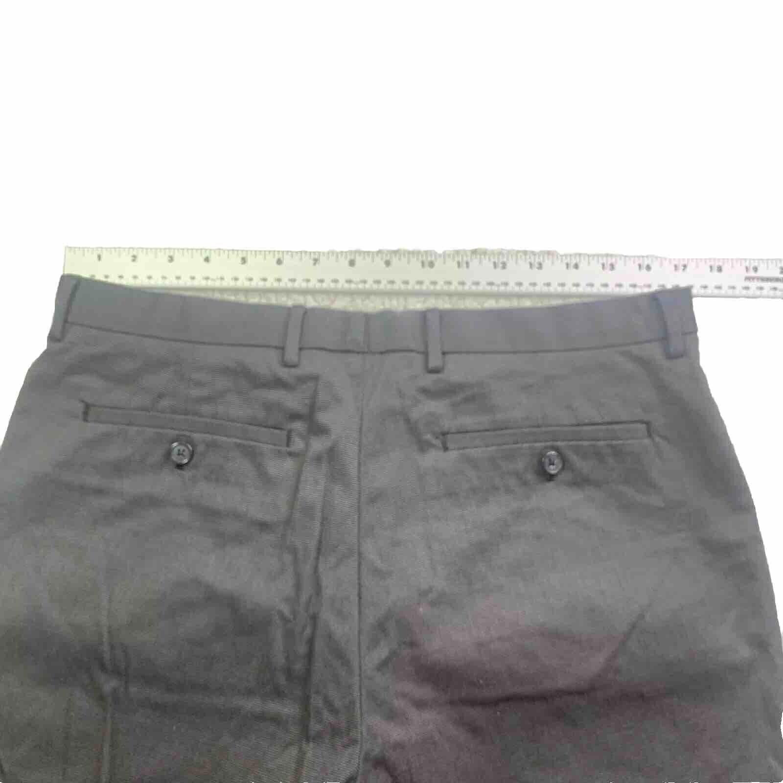 Banana Republic Pant Cotton Gray Charcoal Sz 34/30 Non-Iron