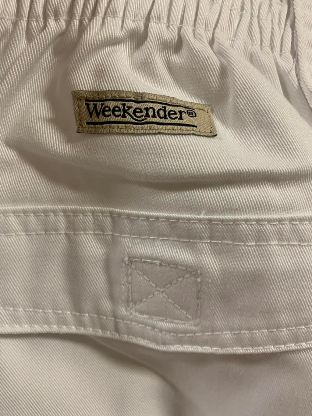 Weekender Mens Sz 42 White Denim Cargo Shorts W39 Outdoor