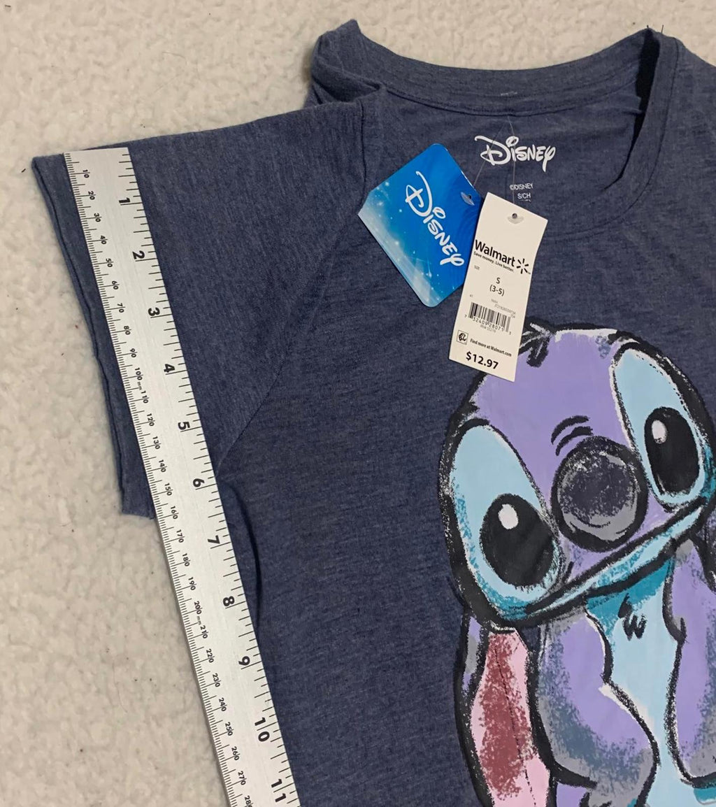 NWT Disney Teen Girls' Size Small (3-5) Stitch Graphic Tee Shirt