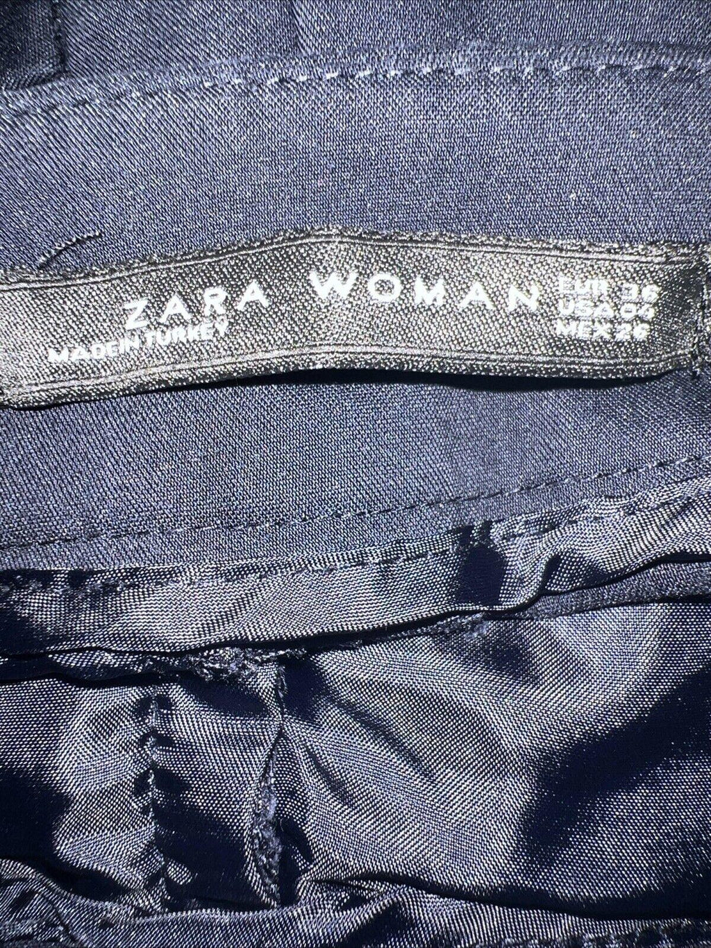Zara Dress Pants Women’s Size 4 Dark Navy Blue Straight Leg