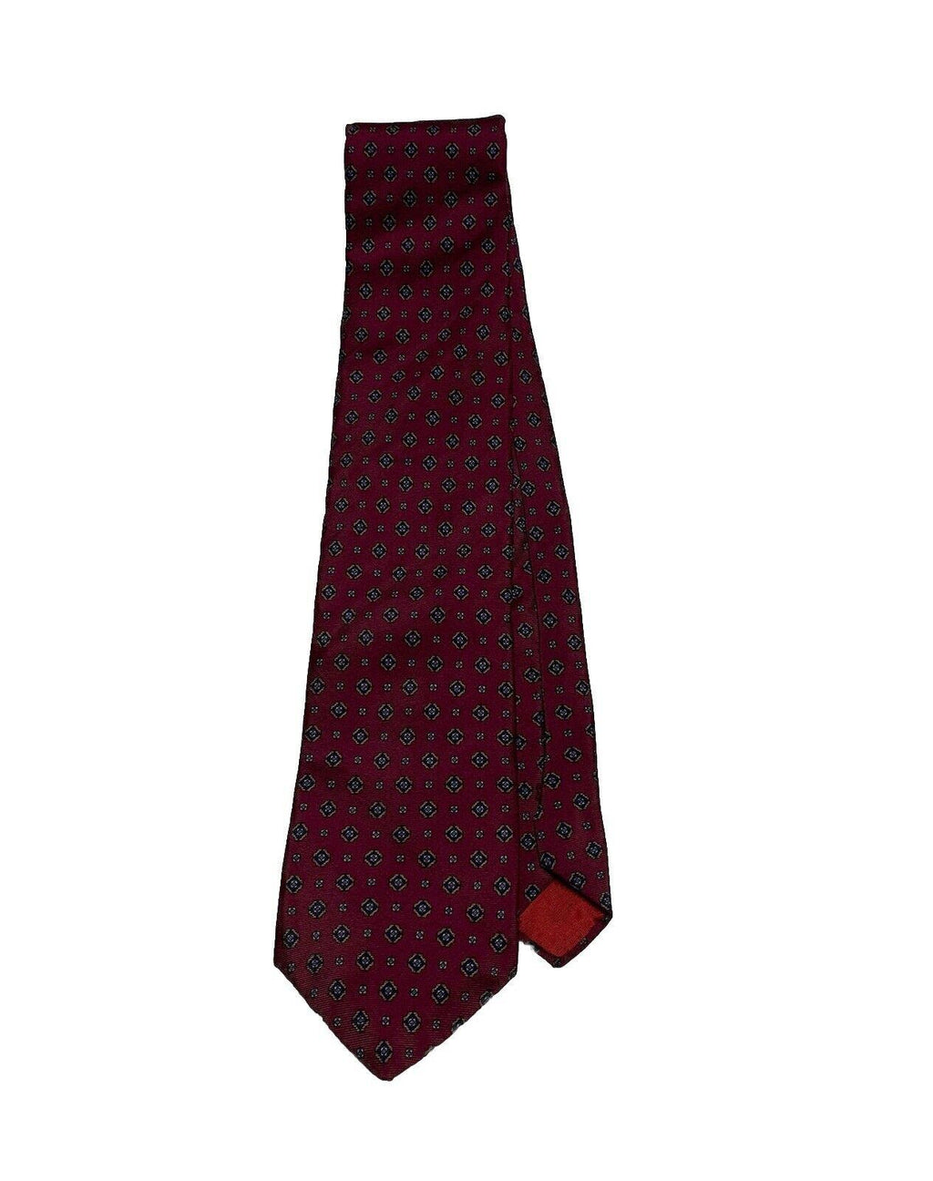 Hardy Amies London Men's Silk Tie Burgundy One Size Fits Most