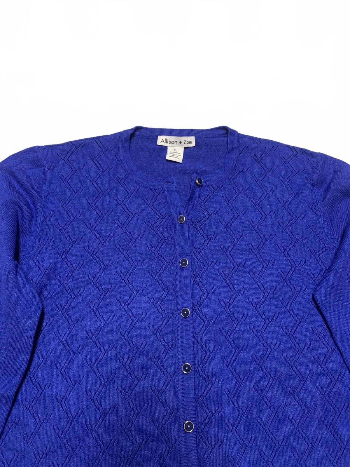 Allison + Zoe Women's  Size XL Blue Cardigan