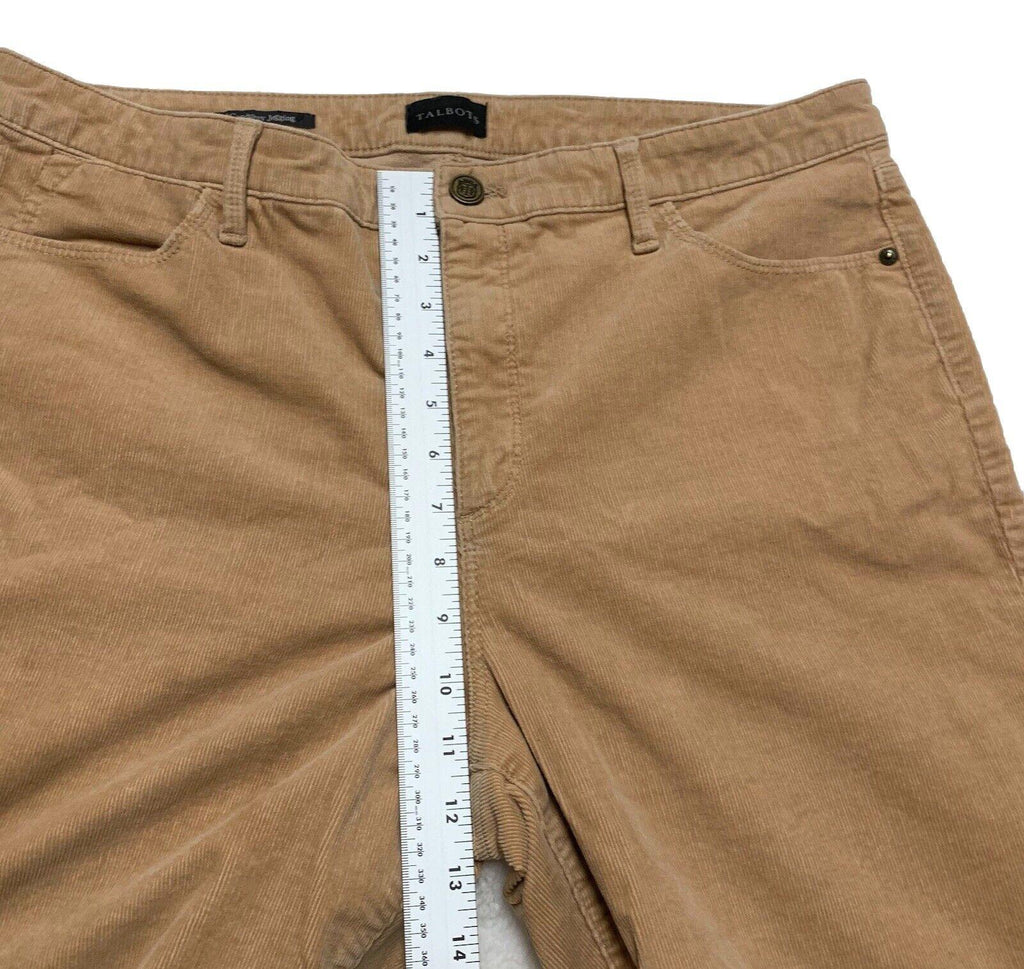 Talbots Women's Tan Corduroy  Sz 14 Curvy Jegging Pants