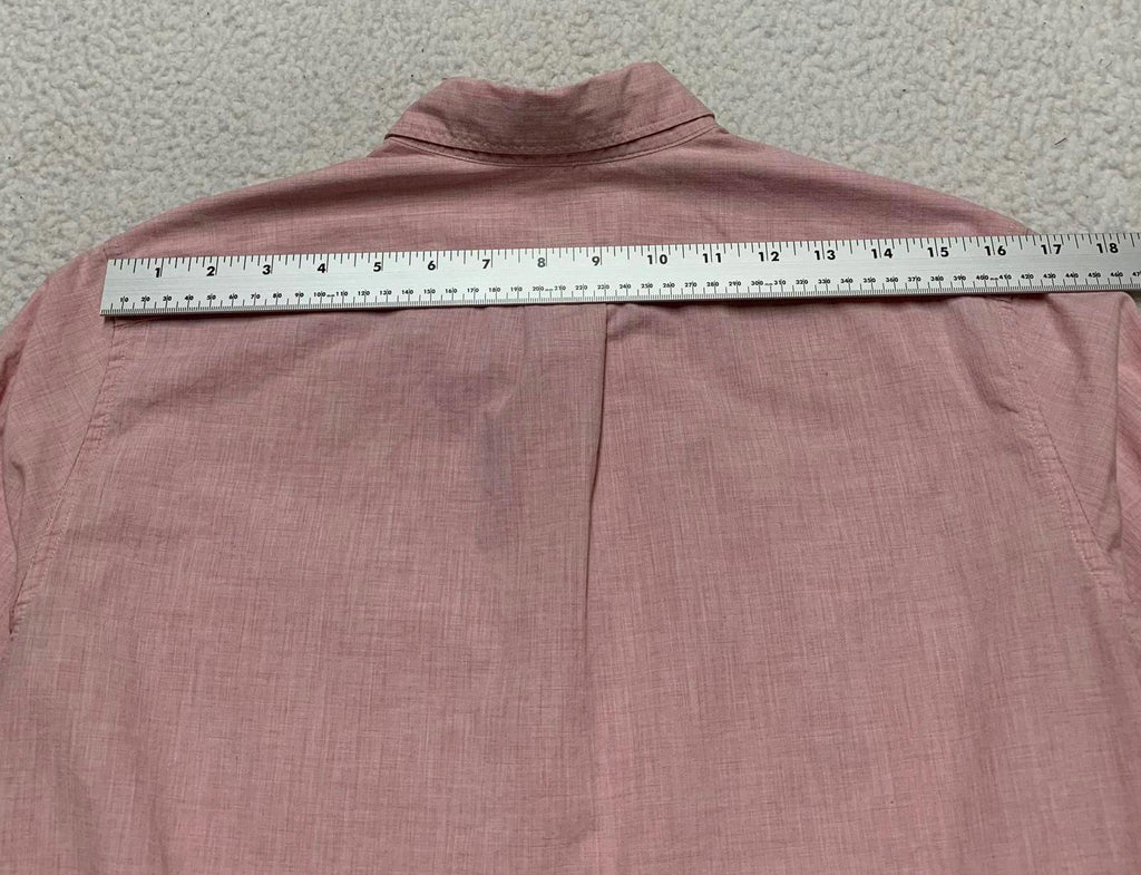J Crew Long Men’s Small Short Pink Button-Up Shirt Slim Fit