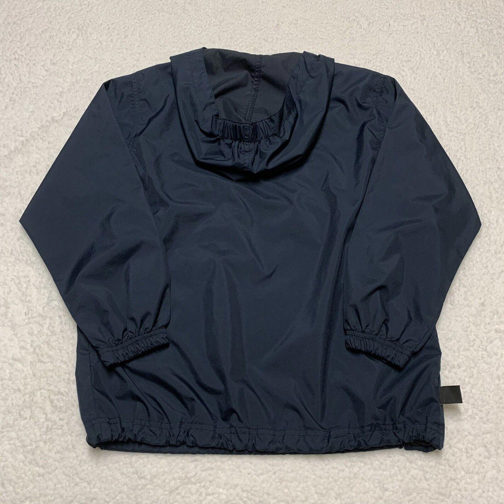 Charles River Pack-N-Go Pullon Rain Jacket Windbreaker Youth L 14-16 Navy