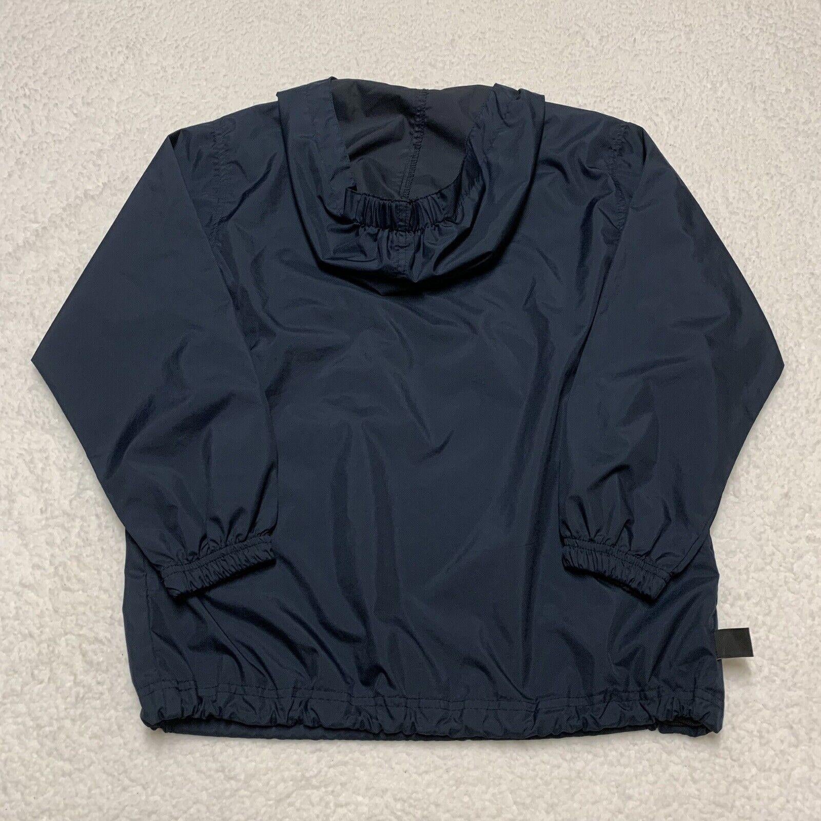 Charles River Pack-N-Go Pullon Rain Jacket Windbreaker Youth L 14-16 Navy