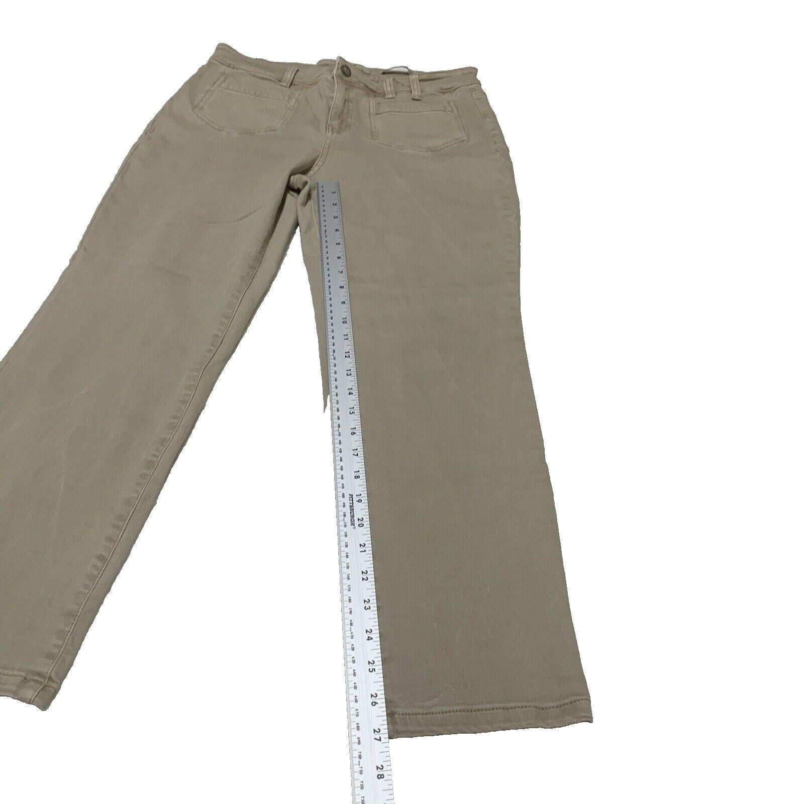 Nic+Zoe Jeans Women’s Size 32 Tan  Patch Front Pocket Beige