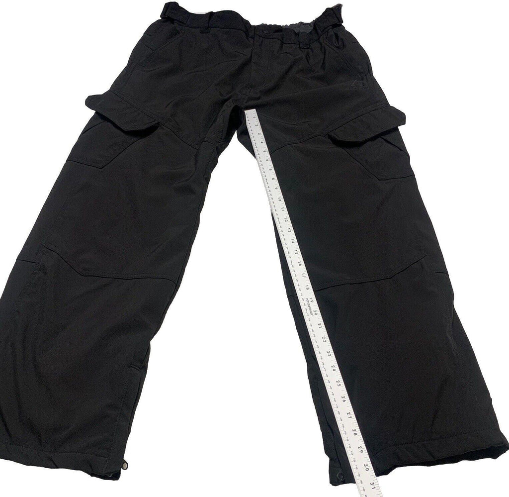 Gerry Snow Ski Pants  Black XL EG Fleece Lined Stretch Pockets Adjustable Waist