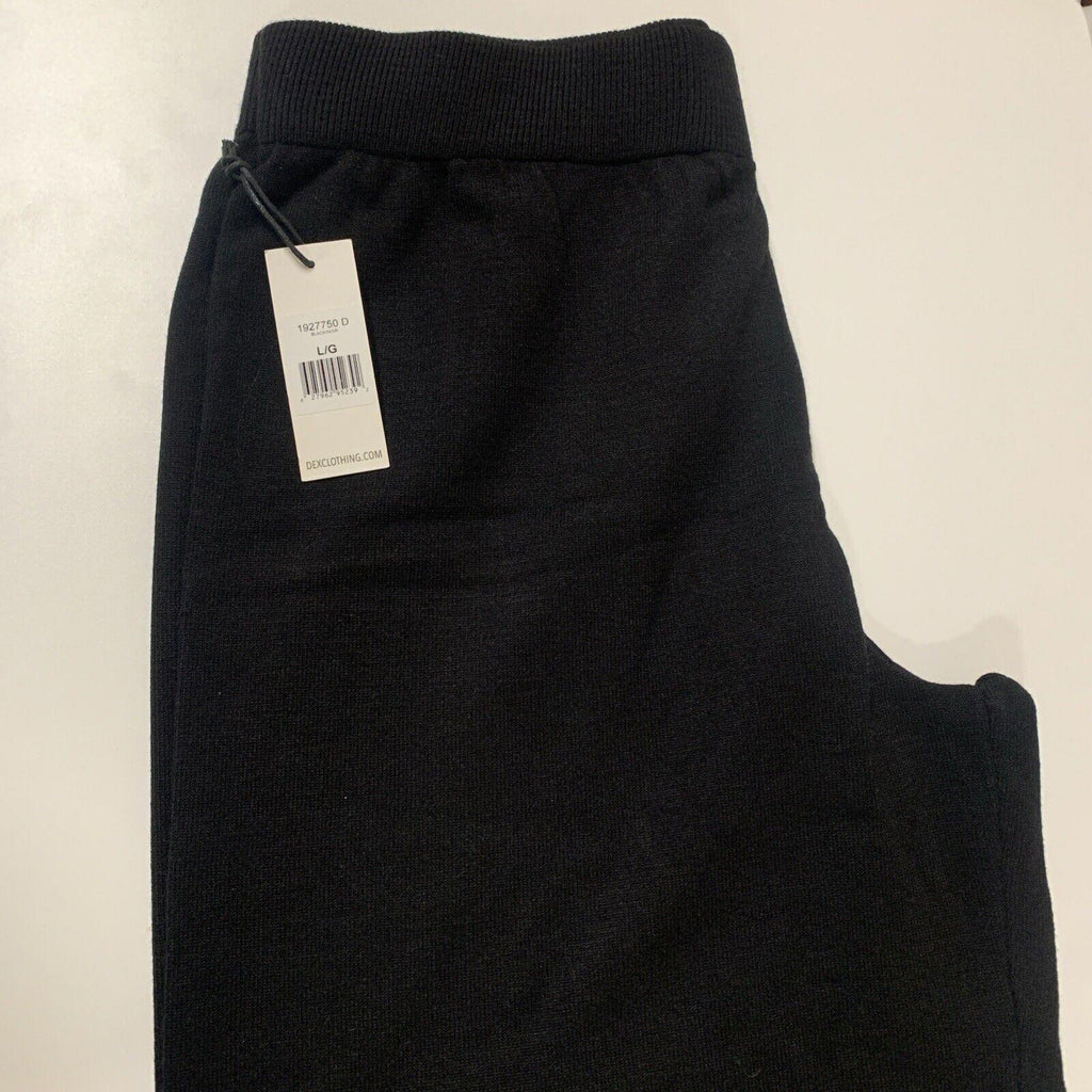 Dex Clothing Women’s Large Black Noir Wide Leg Gaucho Culottes Cropped Pants