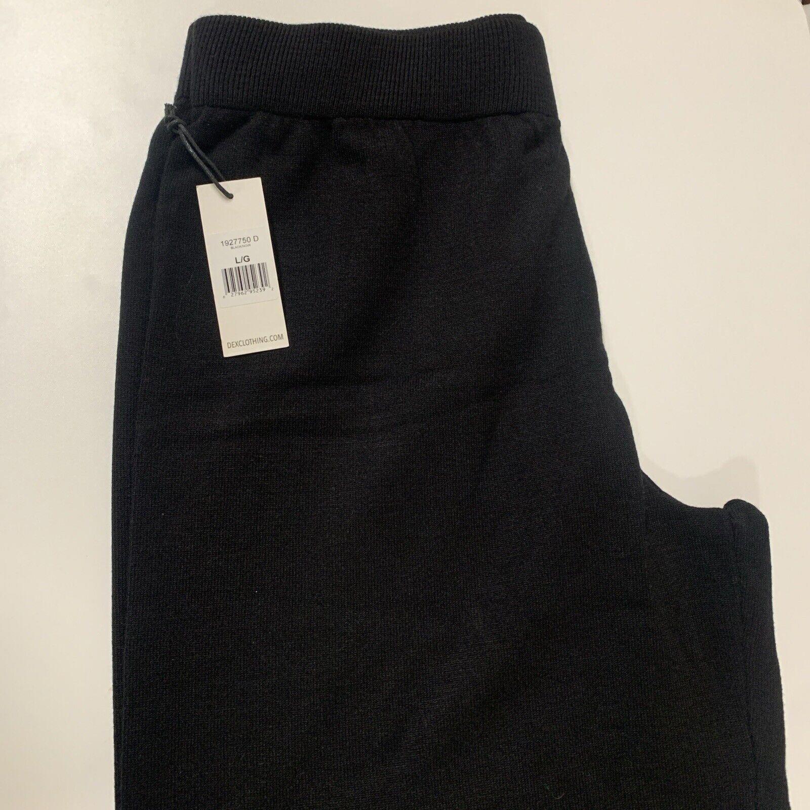 Dex Clothing Women’s Large Black Noir Wide Leg Gaucho Culottes Cropped Pants