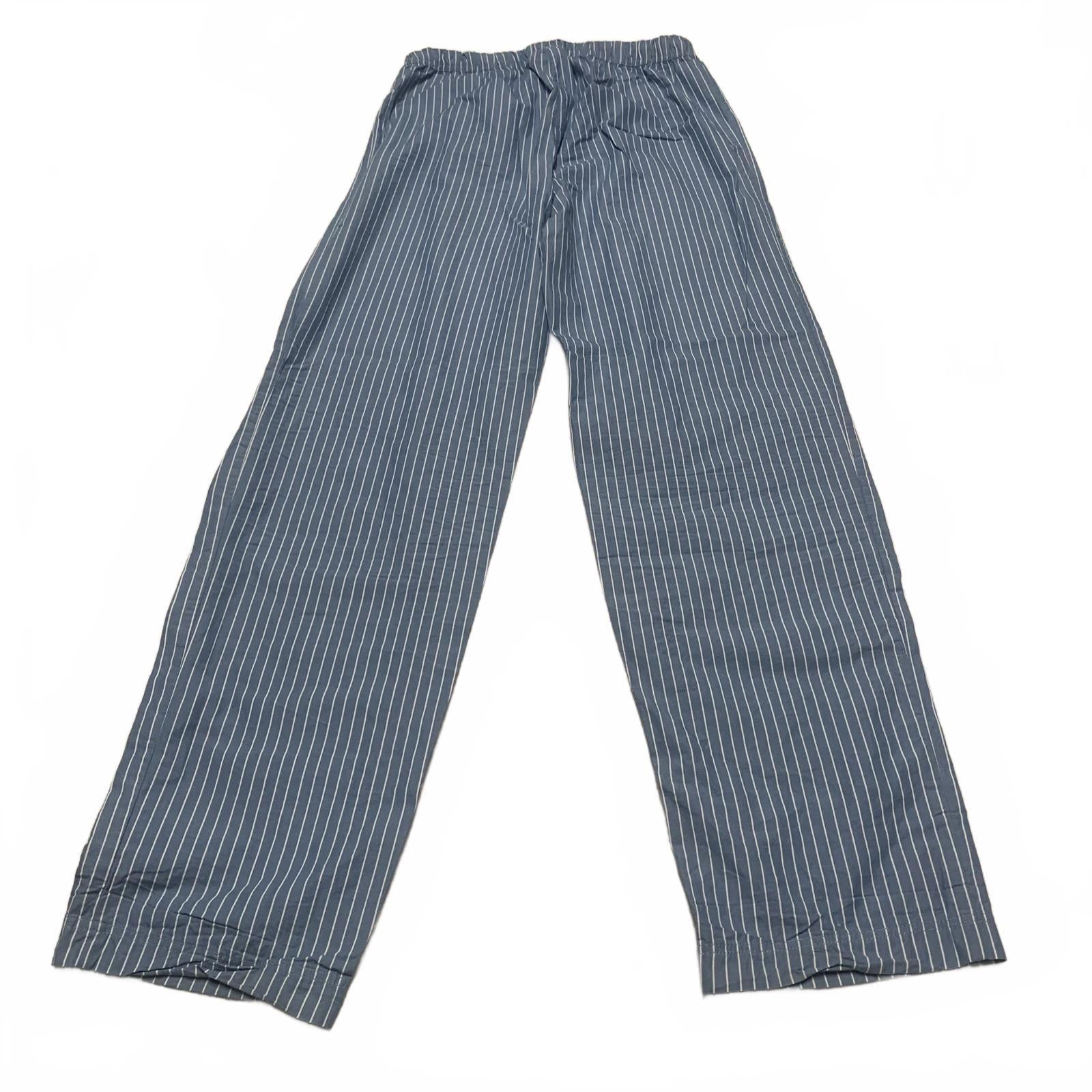 Cyrillus Paris Boys Sz 14A Blue Striped Lounge Pants Pajamas Cotton W25.5x29L