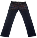 Decibel Black Jeans Men's 40x34 Embroidered Front Frayed