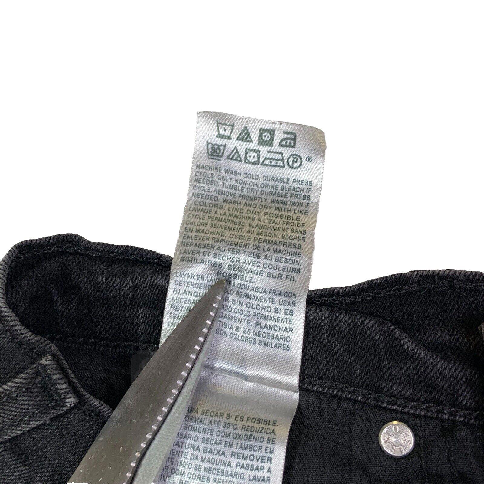 Levis 524 Jeans Girls 5 S/C Black Super low Skinny  Stretch