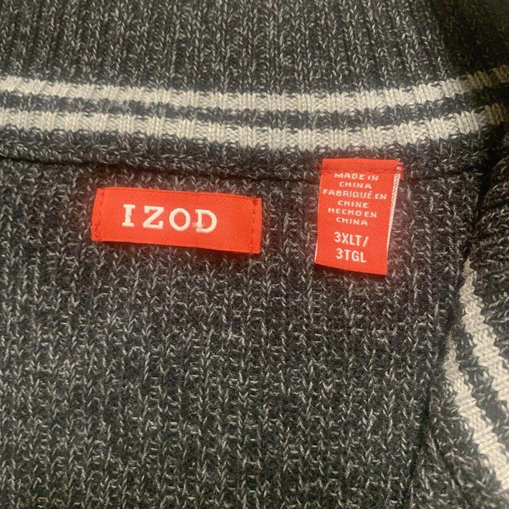 IZOD Men’s Mock Neck Sweater Size3XLT Top 1/4 Zip