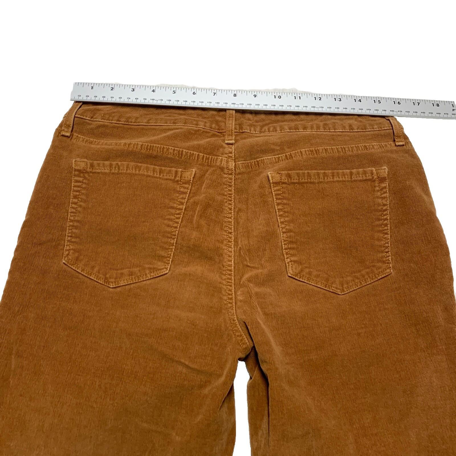 Bandolino Women's Corduroy Pants Sz 12 Brown Mandie Style  Straight Leg