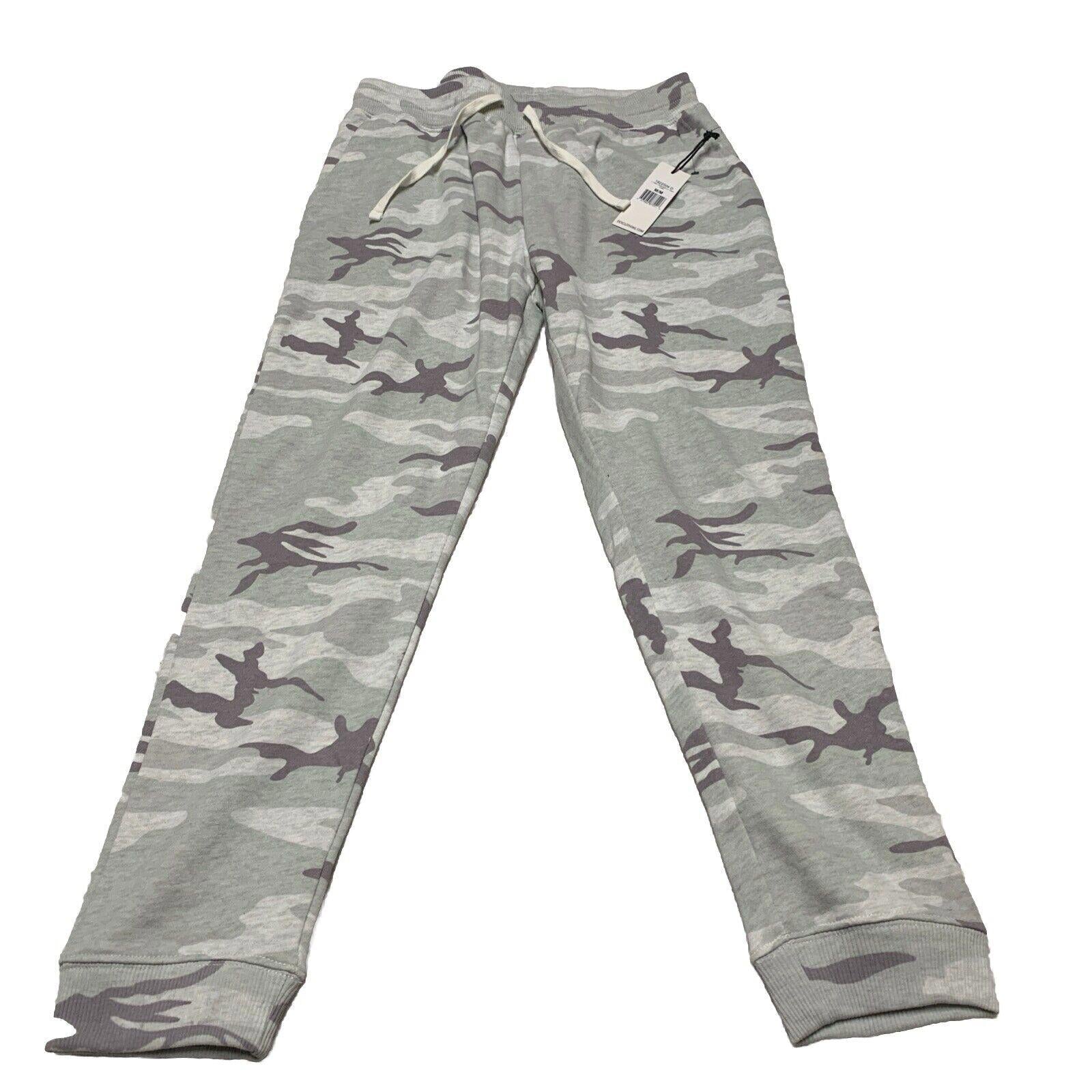Dex Clothing Women Medium Light Gray Jogger Legging Pants Camouflage Print