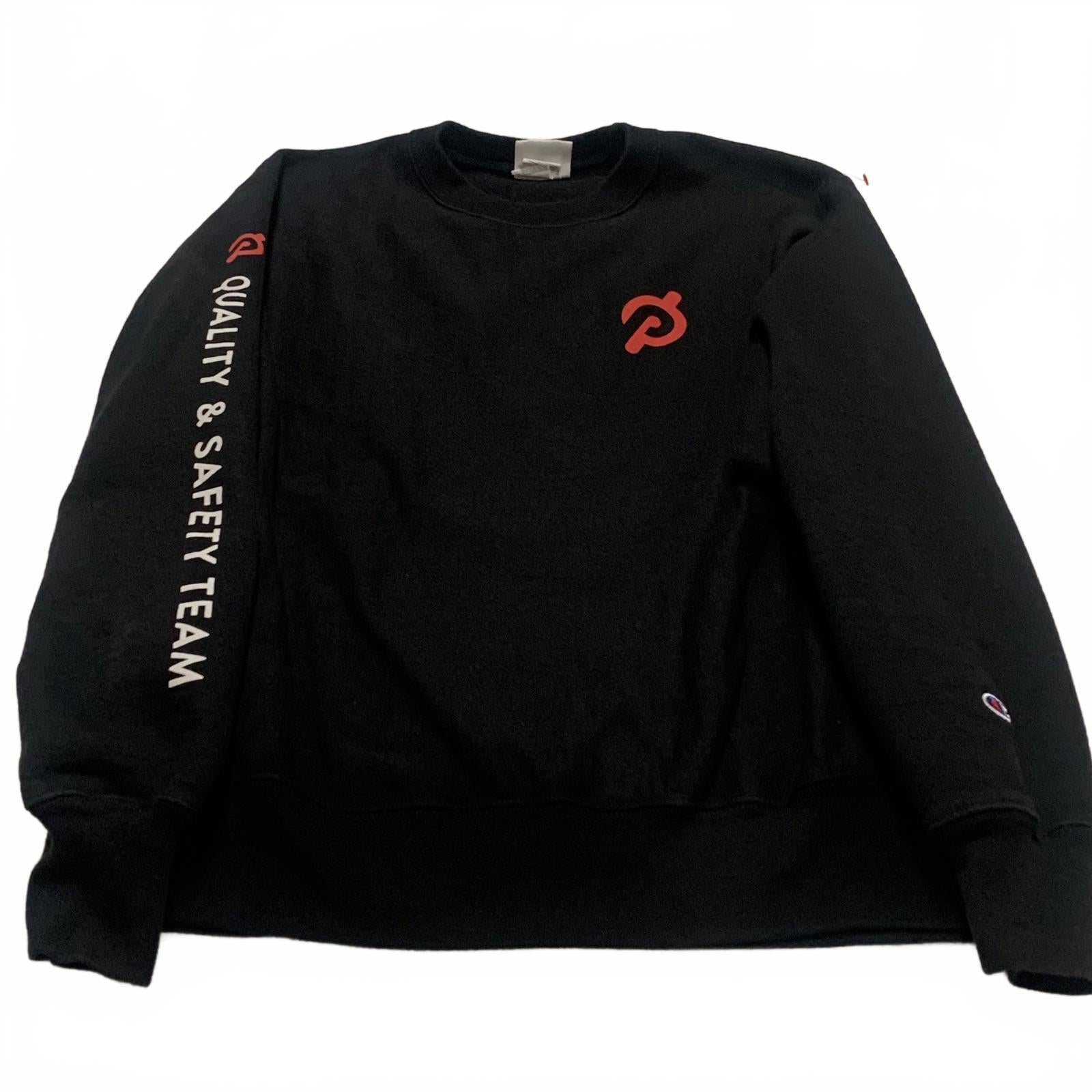 Champion Reverse Weave Sweatshirt Unisex Size Large Black