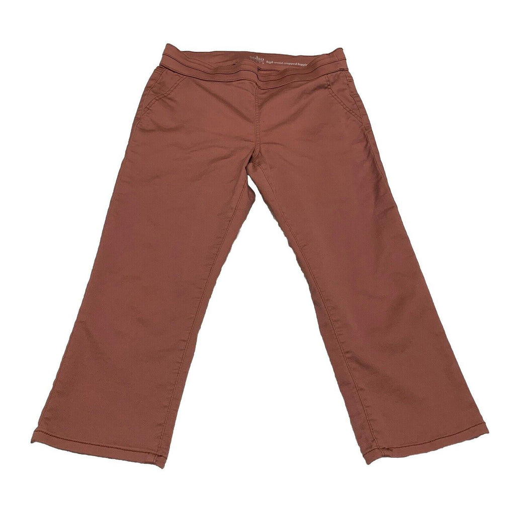 Soho Women's  Size M High Waist  Legging Pink Mauve Relaxed Fit Cropped Pants