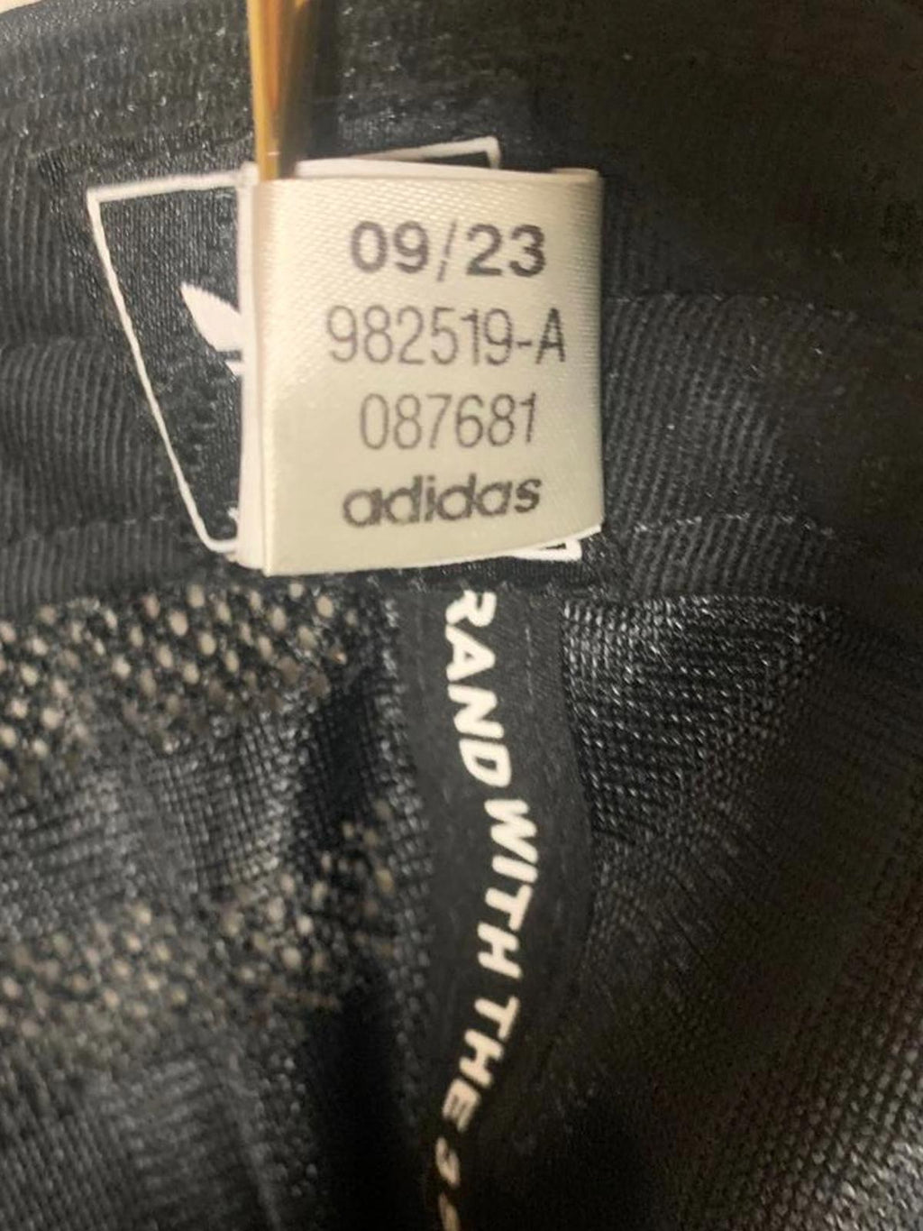 Adidas Mens OSFA Black Baseball Cap Logo Patch