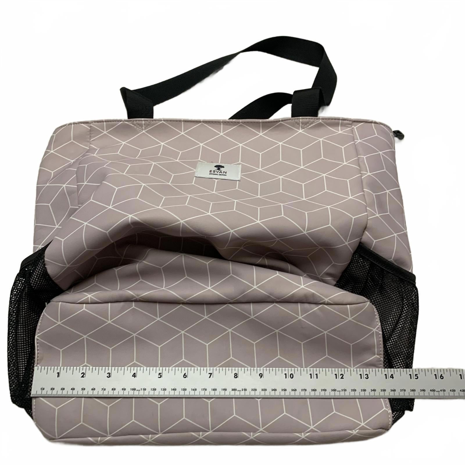 Esván Women's Utility Tote Shoulder Bag Floral Lilac