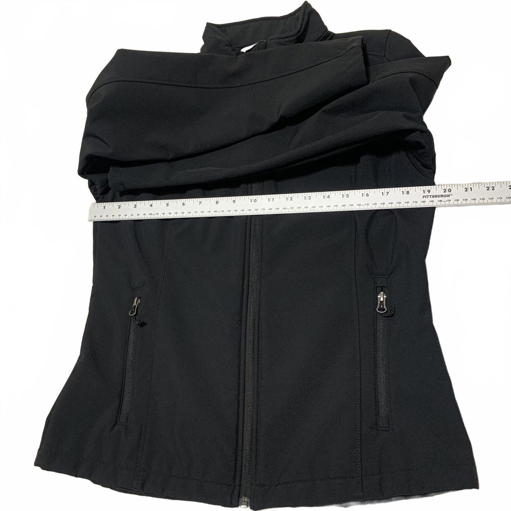 Port Authority Women's L Black Softshell Fleece Jacket  ACME Zip Up Outerwear