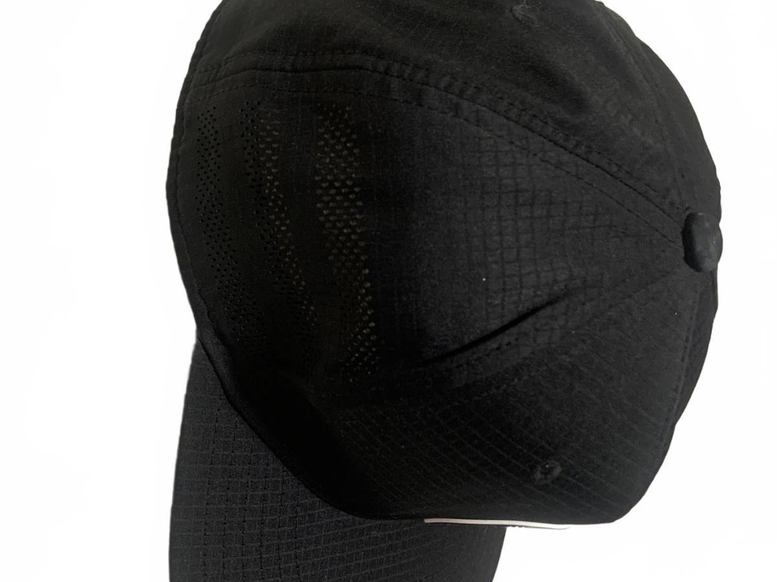 Adidas Mens OSFA Black Baseball Cap Logo Patch