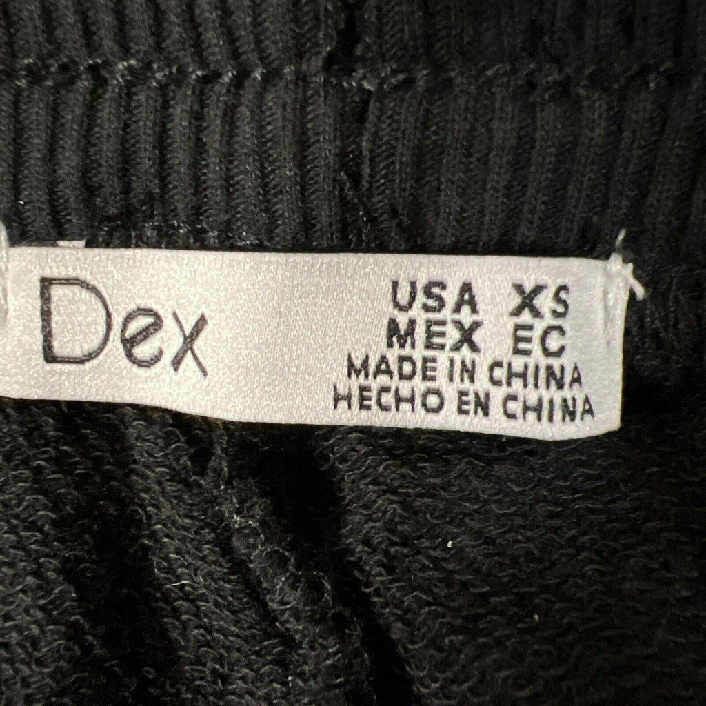 Dex Clothing Women X Small Black Leggings Jogger Pants Snake Animal Velour Print