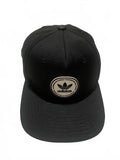 Adidas Mens OSFA Black Baseball Cap Logo Patch