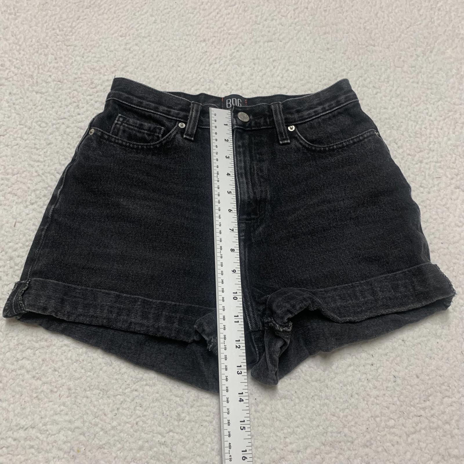 BDG Womens Size 25 Black Mom High-Rise Denim Shorts
