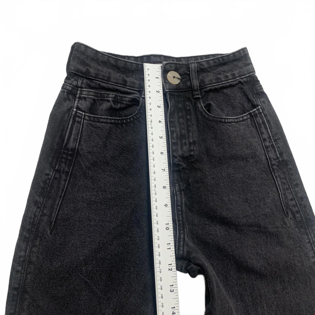 Zara Women's Size 0 Wide-Leg Black Jeans 23 x 32 Actual