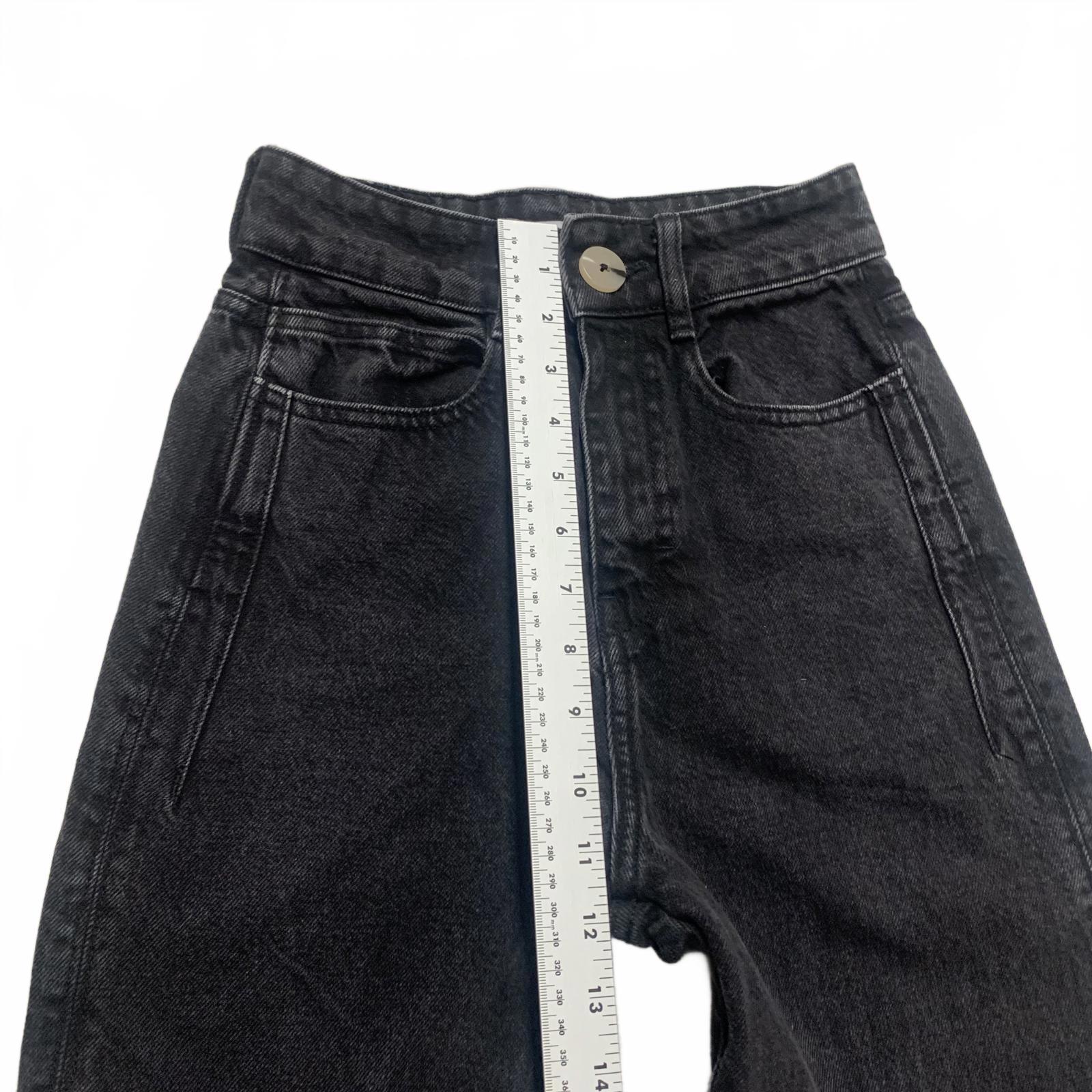 Zara Women's Size 0 Wide-Leg Black Jeans 23 x 32 Actual