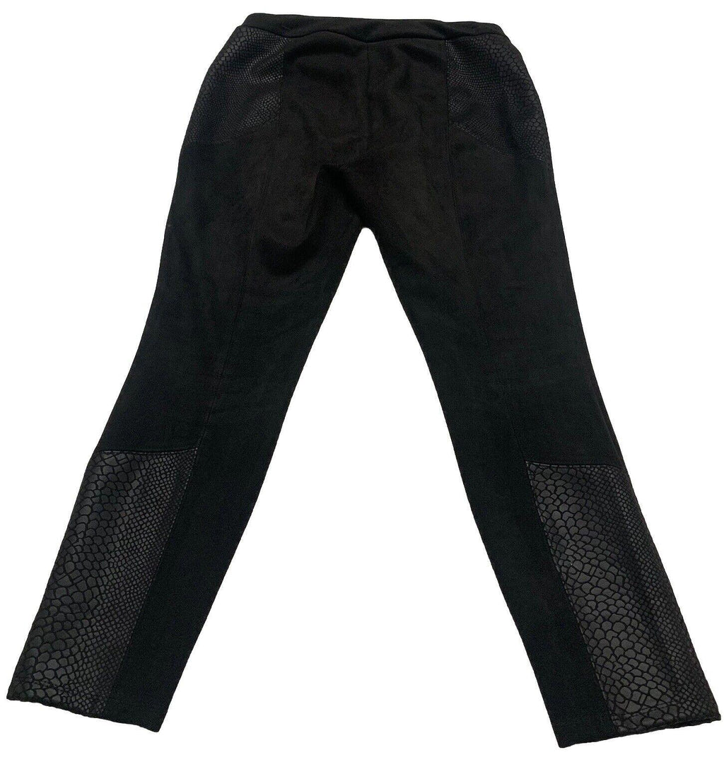 Andrew Marc NY Women's M Pull On Snake Print Black Pants