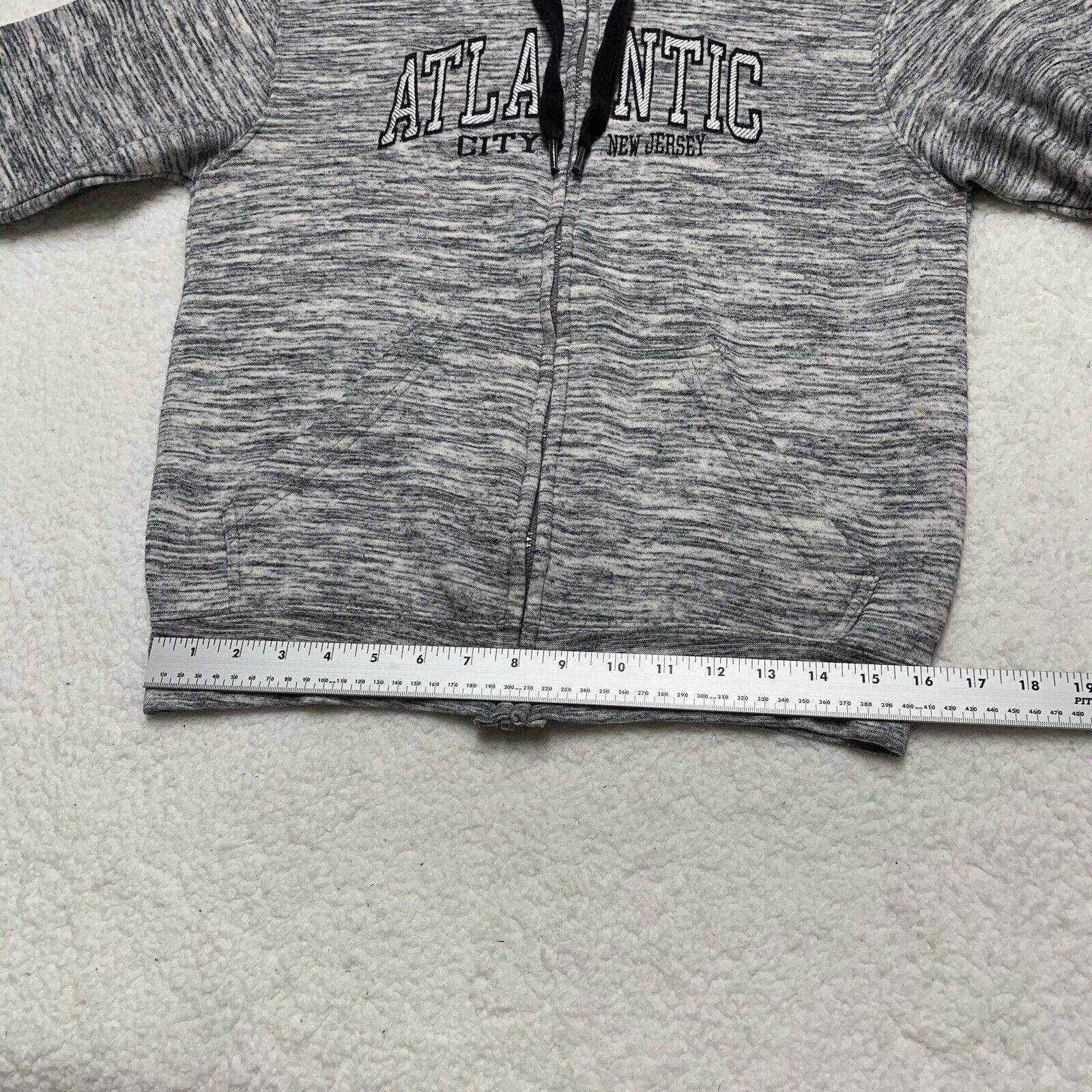 Pacific & Co The Perfect Hoodie Full Zip Black White Small Atlantic City NJ