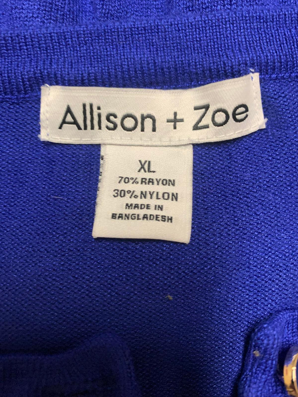 Allison + Zoe Women's  Size XL Blue Cardigan