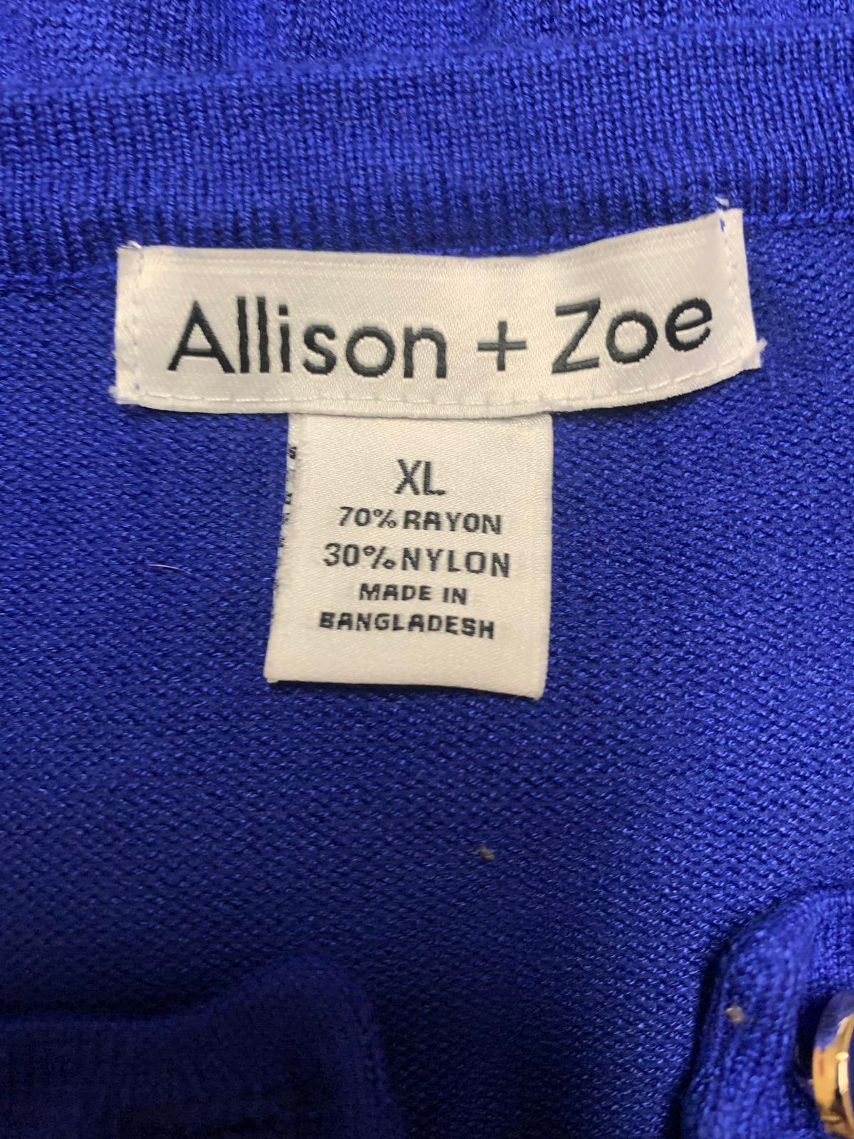 Allison + Zoe Women's  Size XL Blue Cardigan