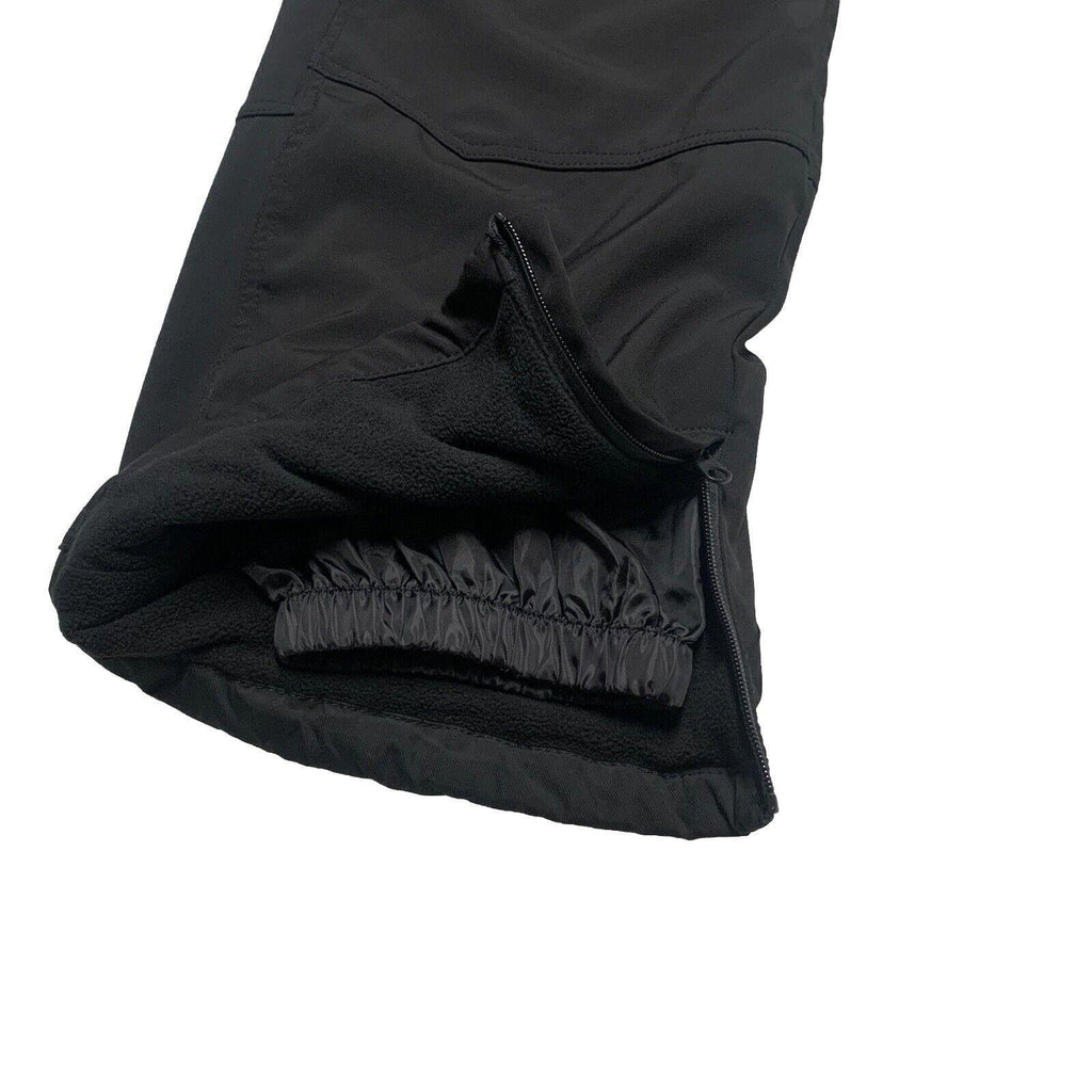 Gerry Snow Ski Pants  Black XL EG Fleece Lined Stretch Pockets Adjustable Waist