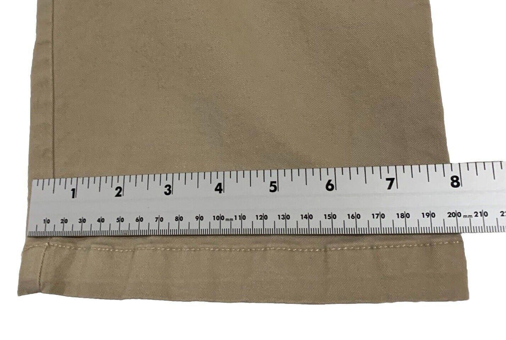Eddie Bauer Pants Women's Size 12 Khaki Curvy  Crop Chino Straight W33.5x23.5L